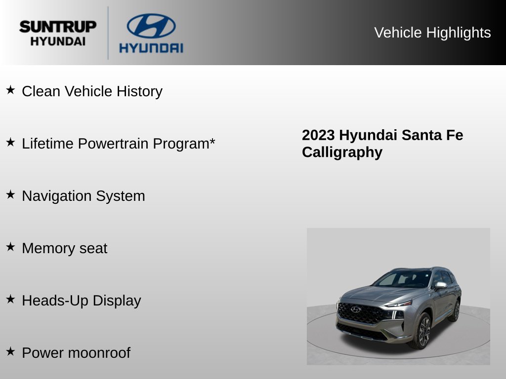 Used 2023 Hyundai Santa Fe Calligraphy AWD/4WD image 8
