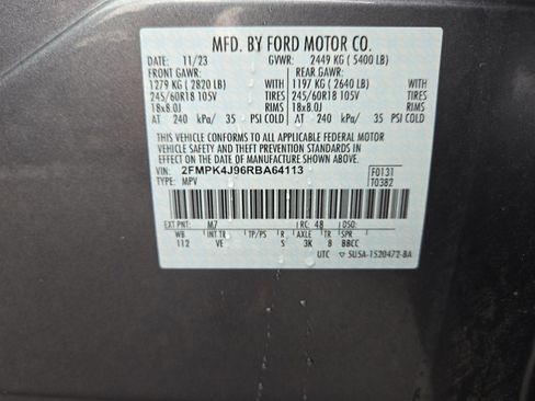 Certified 2024 Ford Edge SEL w/ Convenience Package AWD/4WD image 27