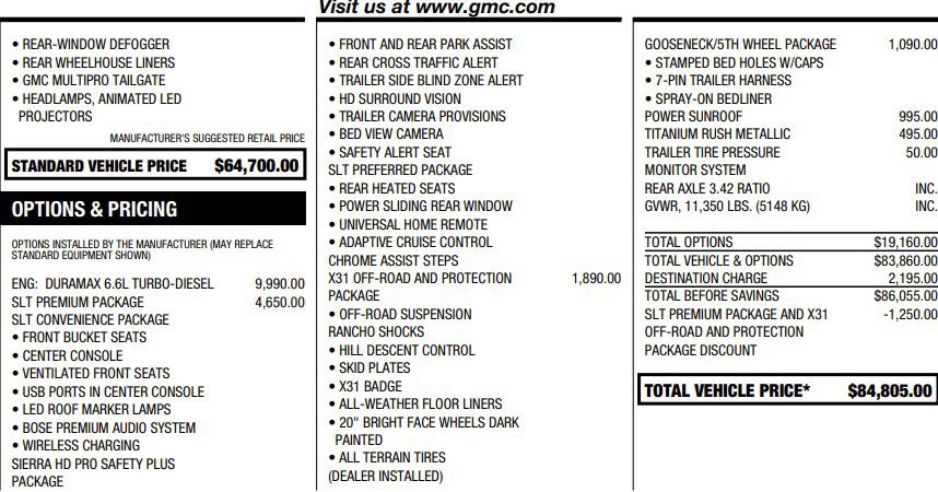 Certified 2025 GMC Sierra 2500 SLT w/ SLT Premium Package AWD/4WD image 2