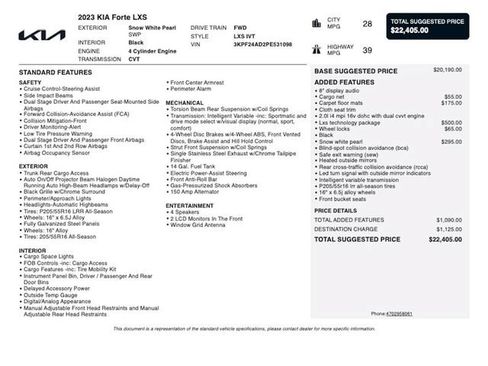 Used 2023 Kia Forte LXS w/ LXS Technology Package FWD image 4