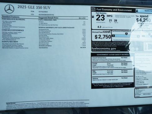 New 2025 Mercedes-Benz GLE 350 4MATIC image 35