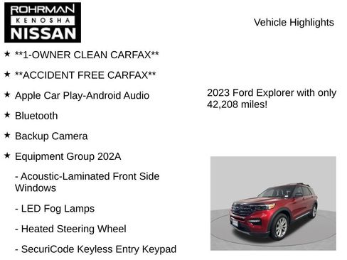 Used 2023 Ford Explorer XLT w/ Equipment Group 202A AWD/4WD image 8