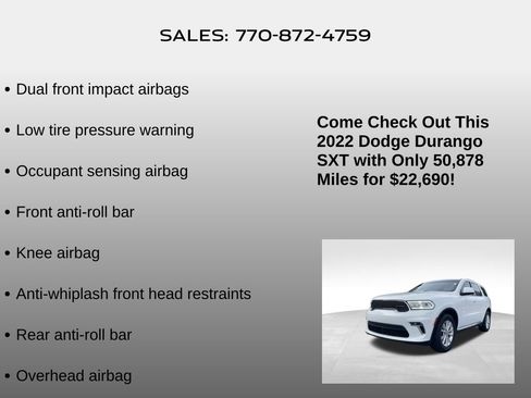Used 2022 Dodge Durango SXT image 25