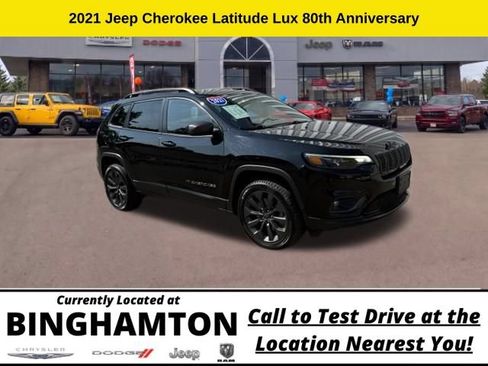 Used 2021 Jeep Cherokee Latitude Lux 80th Anniv w/ Quick Order Package 26U 80TH AWD/4WD image 1