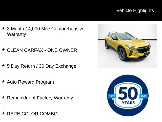 Used 2024 Chevrolet Trax RS w/ Sunroof Package FWD image 12