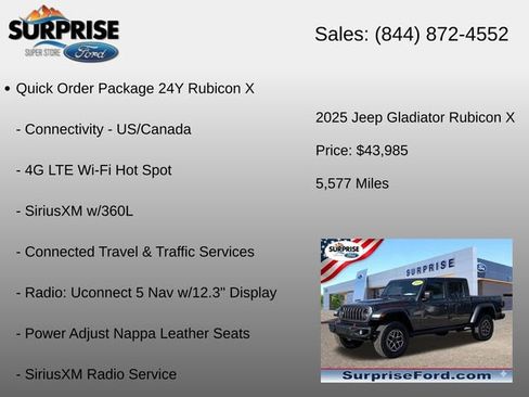 Used 2025 Jeep Gladiator Rubicon AWD/4WD image 18