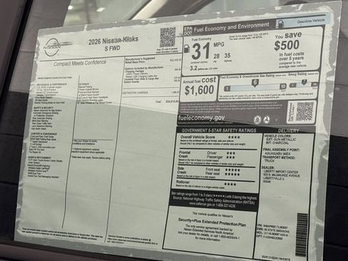 New 2026 Nissan Kicks S w/ Charging Package image 36