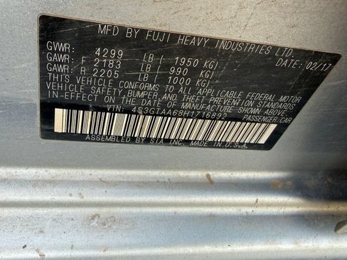 Used 2017 Subaru Impreza 2.0i AWD/4WD image 6