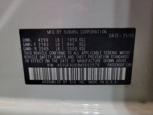 Used 2021 Subaru Impreza 2.0i Limited image 33