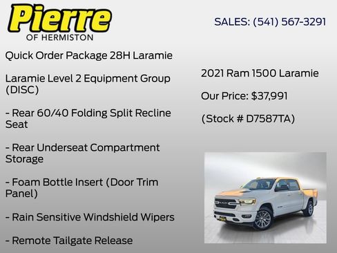 Used 2021 RAM 1500 Laramie AWD/4WD image 6