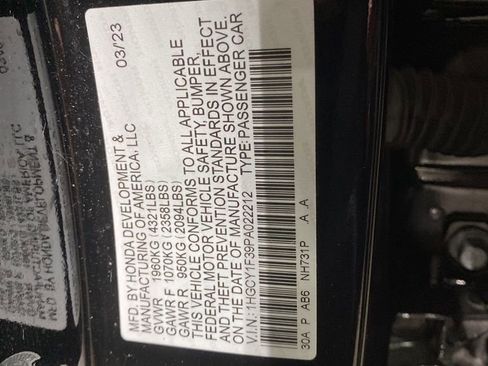 Certified 2023 Honda Accord EX image 19