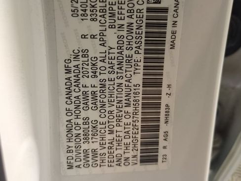 Certified 2024 Honda Civic Sport image 28