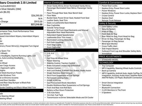 Used 2018 Subaru Crosstrek 2.0i Limited image 32