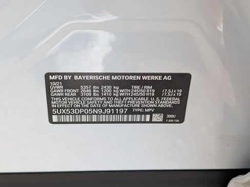 Used 2022 BMW X3 xDrive30i w/ Premium Package 2 AWD/4WD image 35