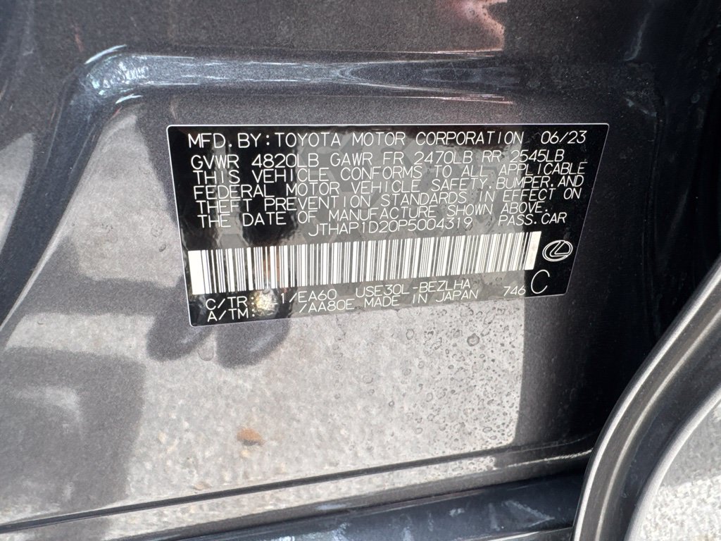 Used 2023 Lexus IS 500 w/ Accessory Package 2 RWD image 15
