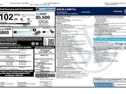 Used 2025 Volkswagen ID.4 Pro image 4