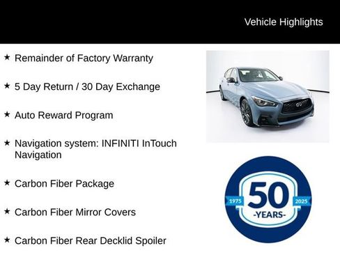 Used 2023 INFINITI Q50 Red Sport 400 w/ Carbon Fiber Package AWD/4WD image 8