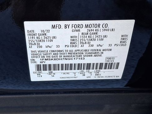 Certified 2022 Ford Explorer XLT w/ Equipment Group 202A image 28