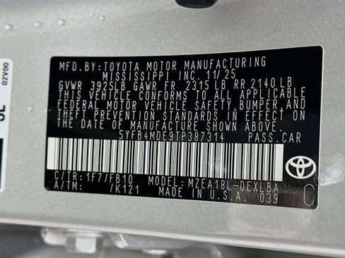 Used 2026 Toyota Corolla LE image 12