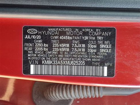 Used 2021 Hyundai Kona Limited w/ Cargo Package image 27