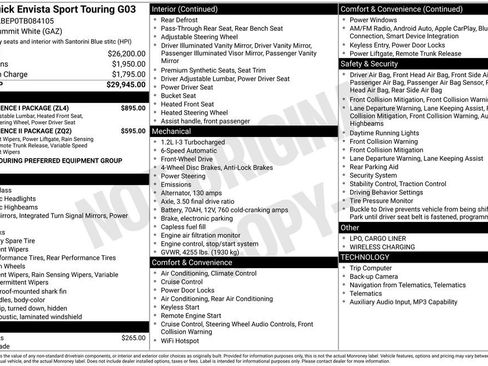 New 2026 Buick Envista Sport Touring w/ Convenience I Package image 4