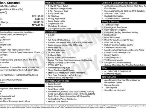 Certified 2024 Subaru Crosstrek 2.0i AWD/4WD image 13