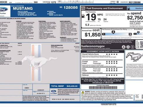 Used 2022 Ford Mustang GT w/ Equipment Group 301A RWD image 2