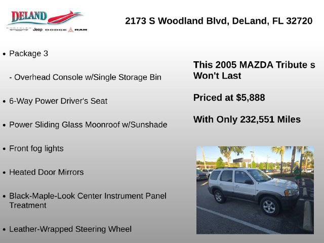 Used 2005 MAZDA Tribute s w/ Package 3 FWD image 3