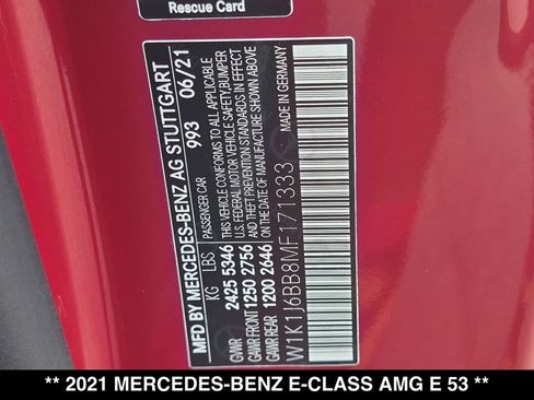 Used 2021 Mercedes-Benz E 53 AMG 4MATIC Coupe image 28