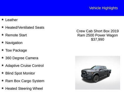Used 2019 RAM 2500 Power Wagon AWD/4WD image 2