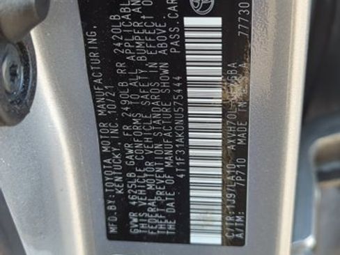 Certified 2022 Toyota Camry XLE FWD image 27