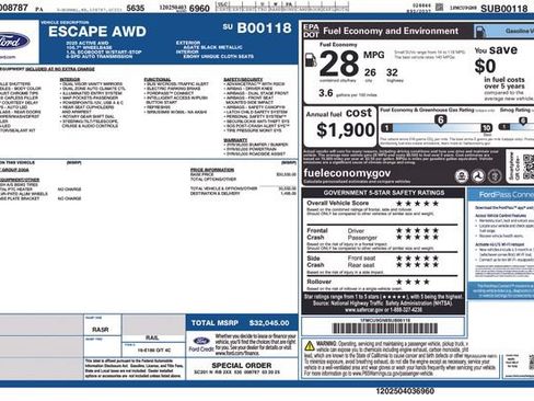 Used 2025 Ford Escape Active AWD/4WD image 34