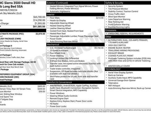 Used 2020 GMC Sierra 3500 Denali w/ Denali Ultimate Package image 3