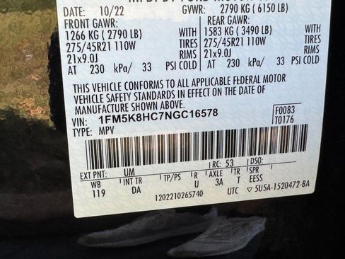 Used 2022 Ford Explorer Platinum w/ Equipment Group 601A image 28