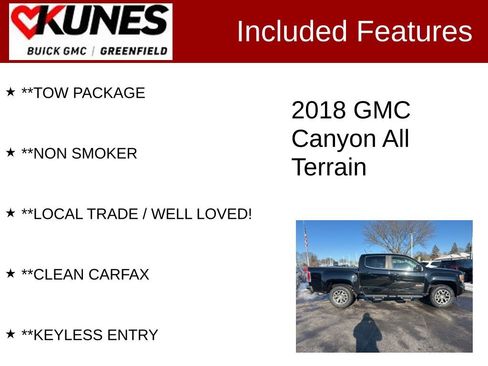 Used 2018 GMC Canyon All Terrain w/ Trailering Package image 3