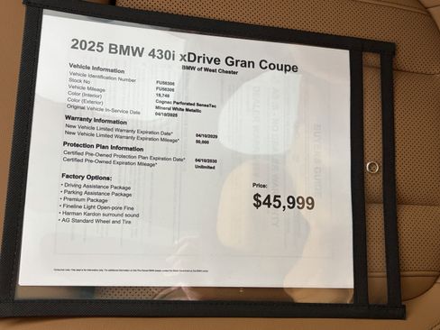 Certified 2025 BMW 430i xDrive w/ Premium Package AWD/4WD image 18