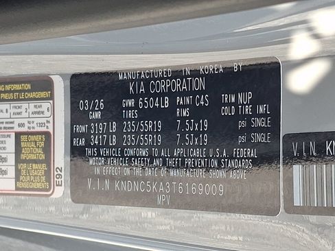 New 2026 Kia Carnival EX FWD image 20