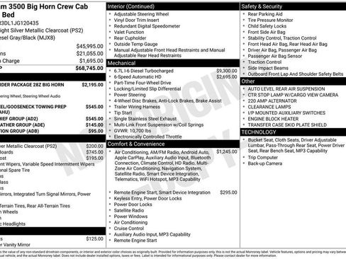Used 2018 RAM 3500 Big Horn image 9