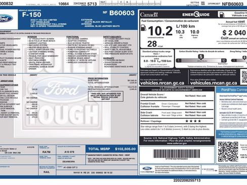 Used 2022 Ford F150 Limited AWD/4WD image 29