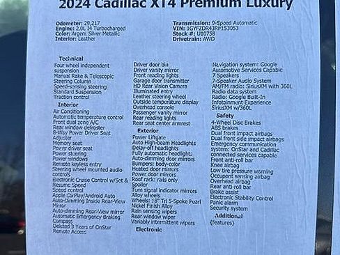 Certified 2024 Cadillac XT4 Premium Luxury image 8