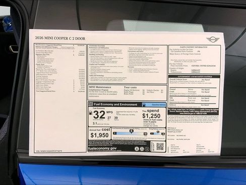 New 2026 MINI Cooper 2-Door Hardtop FWD image 12