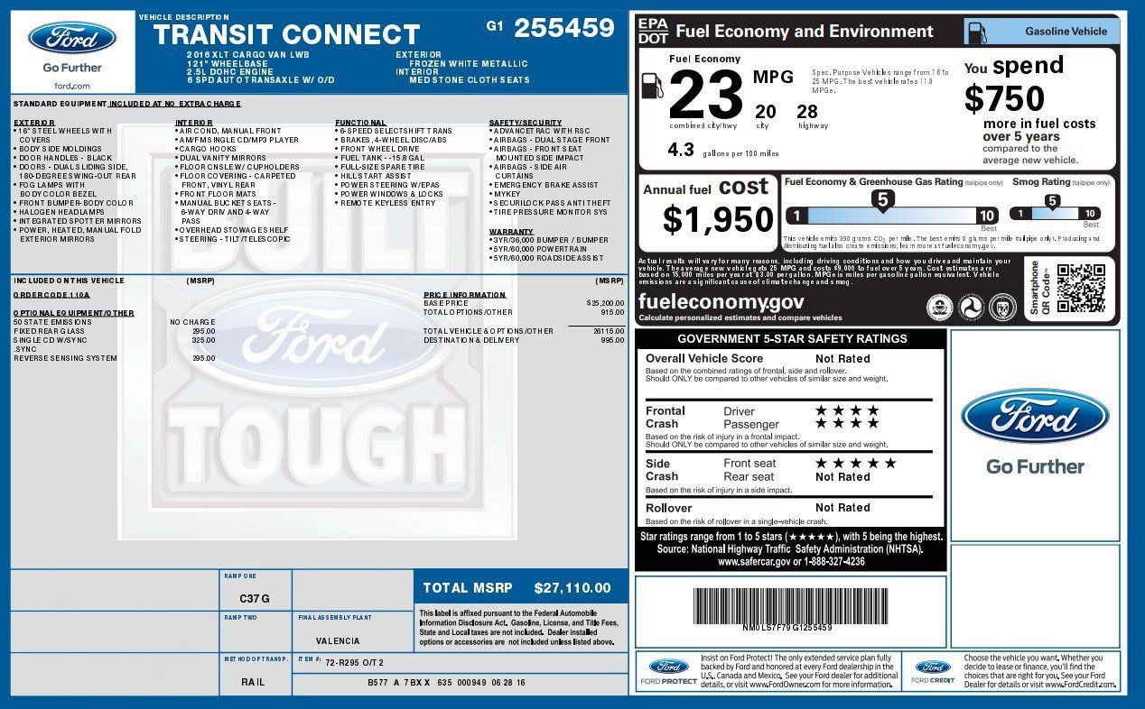 Used 2016 Ford Transit Connect XLT FWD image 6