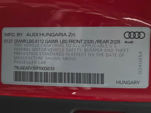 Used 2021 Audi TT 2.0T w/ 19" Wheel Package AWD/4WD image 38