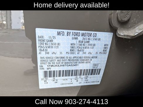 Used 2026 Ford Explorer Tremor w/ Tremor Convenience Package image 39