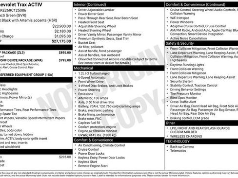 Used 2024 Chevrolet Trax ACTIV w/ Sunroof Package image 2