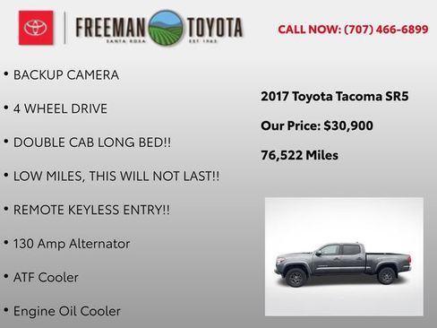 Used 2017 Toyota Tacoma SR5 w/ Tow Package AWD/4WD image 9