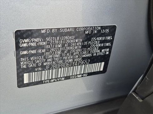 Certified 2026 Subaru Outback Premium AWD/4WD image 24
