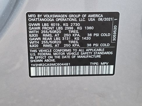 Used 2021 Volkswagen Atlas SE AWD/4WD image 34