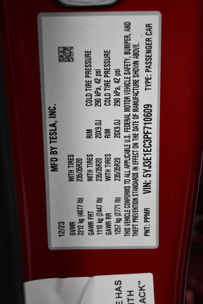 Used 2023 Tesla Model 3 Performance AWD/4WD image 8