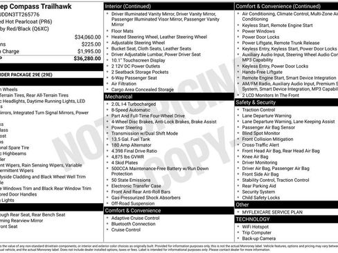 New 2026 Jeep Compass Trailhawk AWD/4WD image 36